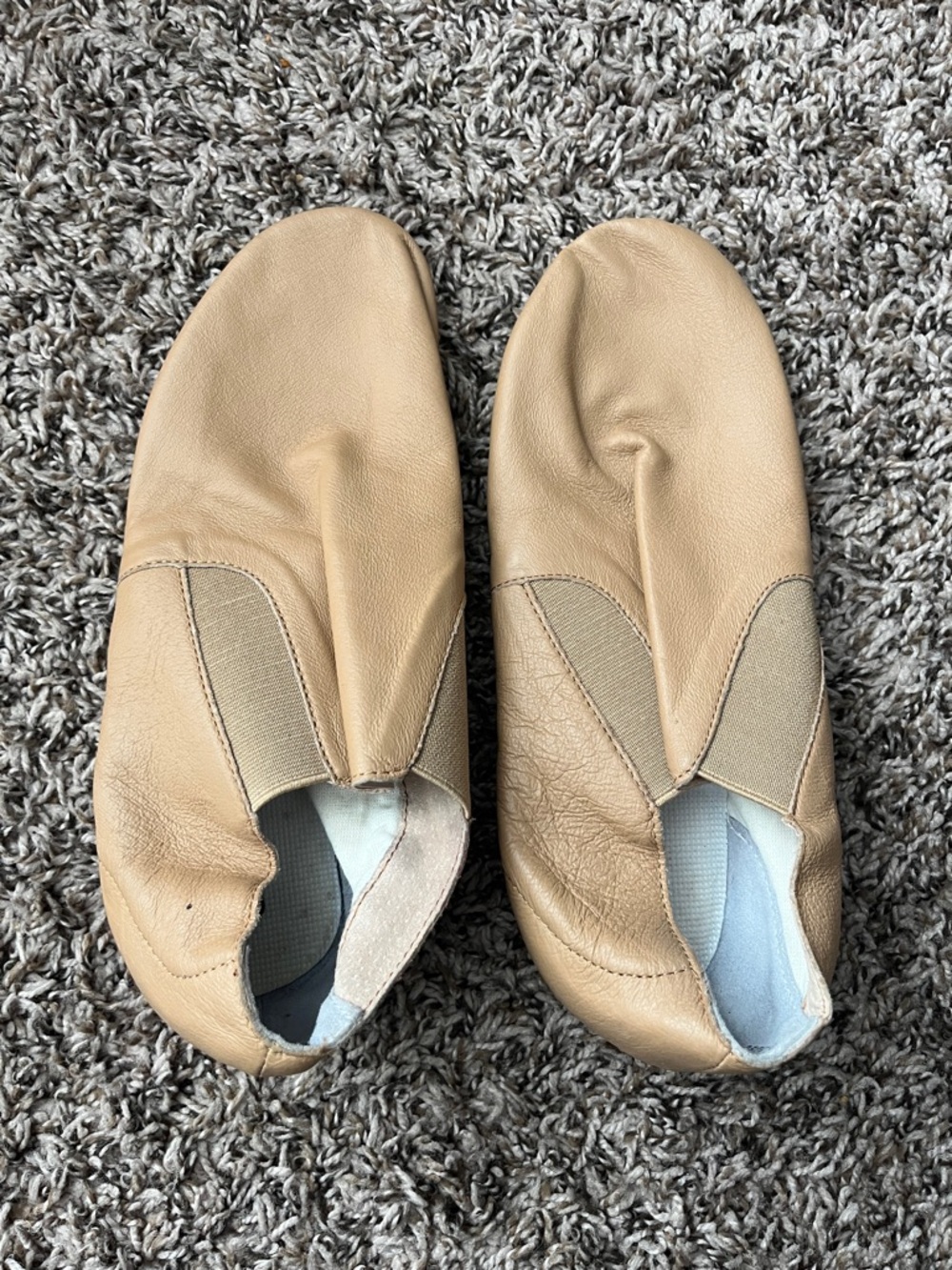 Women’s Slip-On Athletic Dance Sneakers in Tan